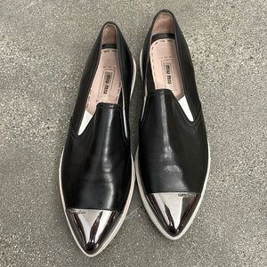 Miu Miu Cap Toe Loafers